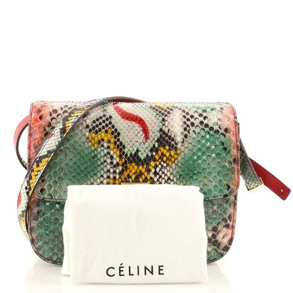 Celine Classic Box Bag Python Medium Multicolor - Picture 2 of 9